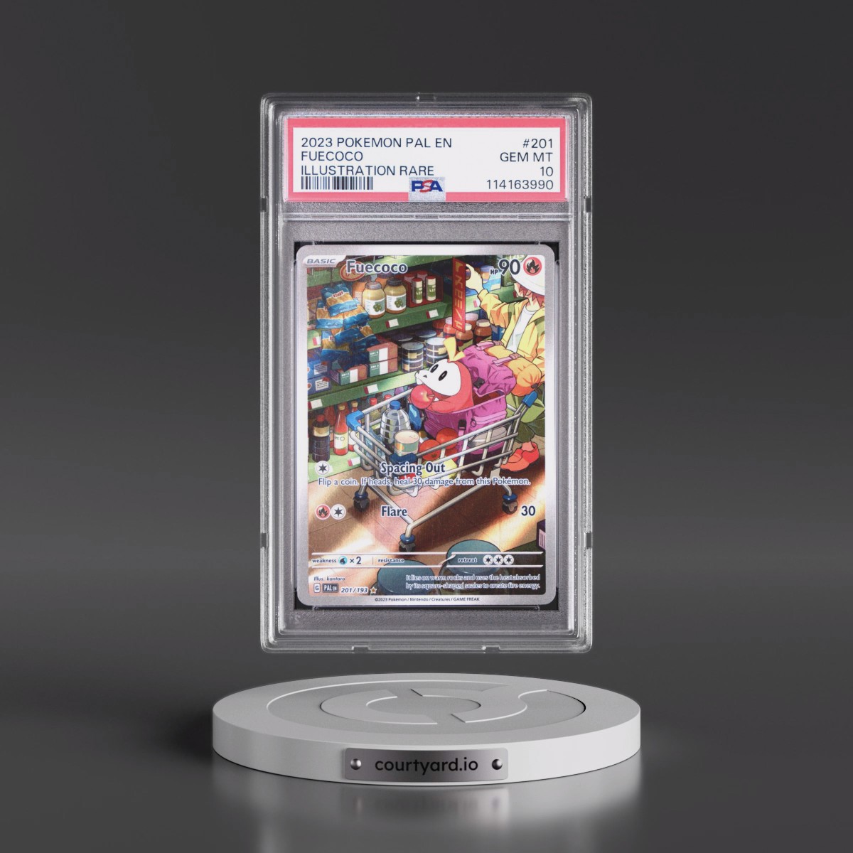 2023 Pokémon Pal EN-Paldea Evolved #201 Fuecoco - Illustration Rare (PSA 10 GEM MINT)