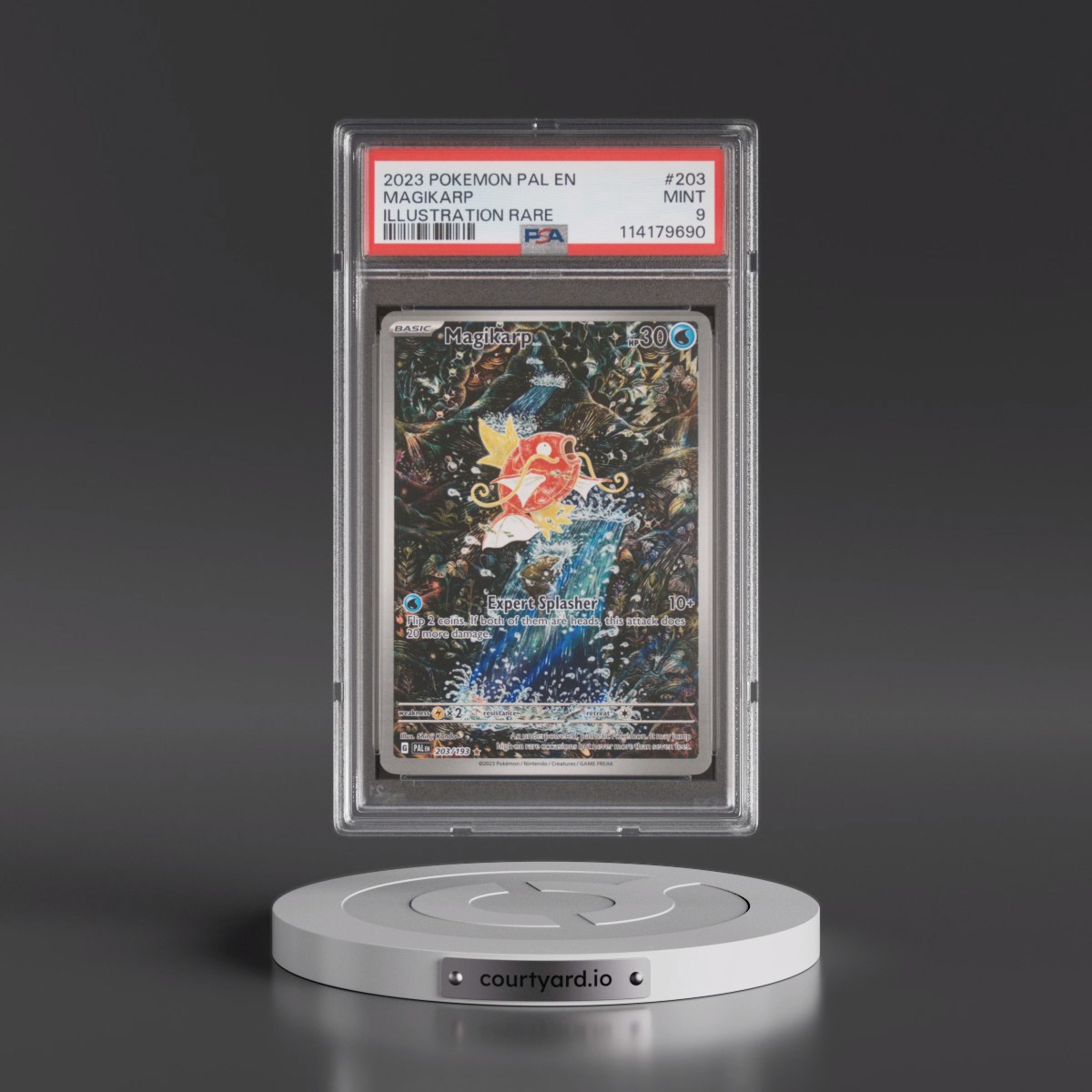 2023 Pokémon Pal EN-Paldea Evolved #203 Magikarp - Illustration Rare (PSA 9 MINT)