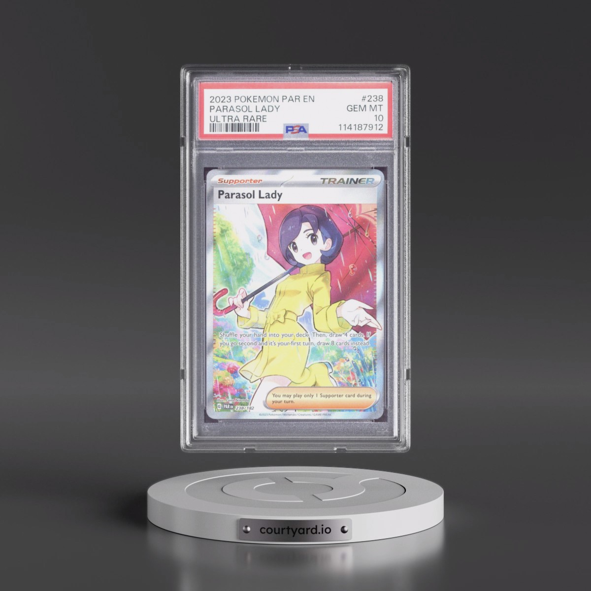 2023 Pokémon Par EN-Paradox Rift #238 Parasol Lady - Ultra Rare (PSA 10 GEM MINT)
