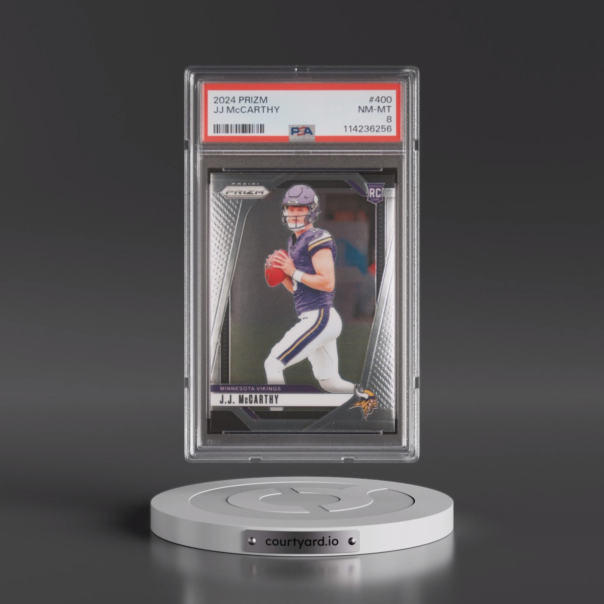 2024 Panini Prizm #400 JJ McCarthy (PSA 8 NM-MT)