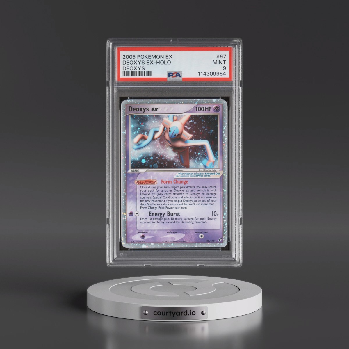 2005 Pokémon EX Deoxys #97 Deoxys EX - Holo Holo (PSA 9 MINT)