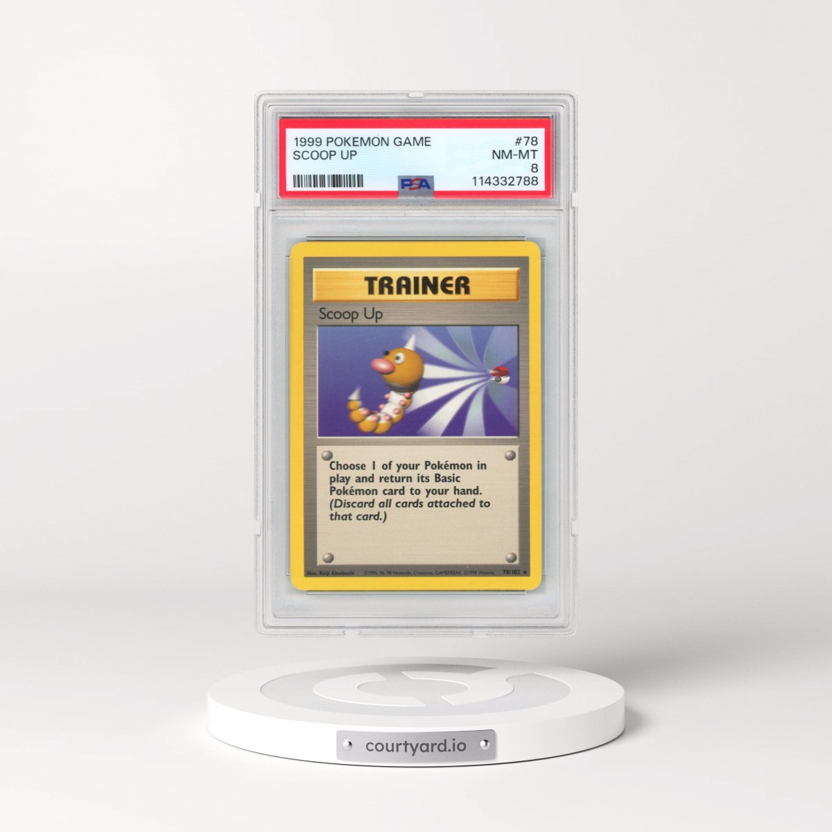 1999 Pokémon Game #78 Scoop Up (PSA 8 NM-MT)