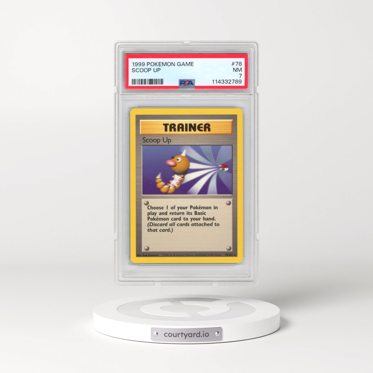 1999 Pokémon Game #78 Scoop Up (PSA 7 NM)