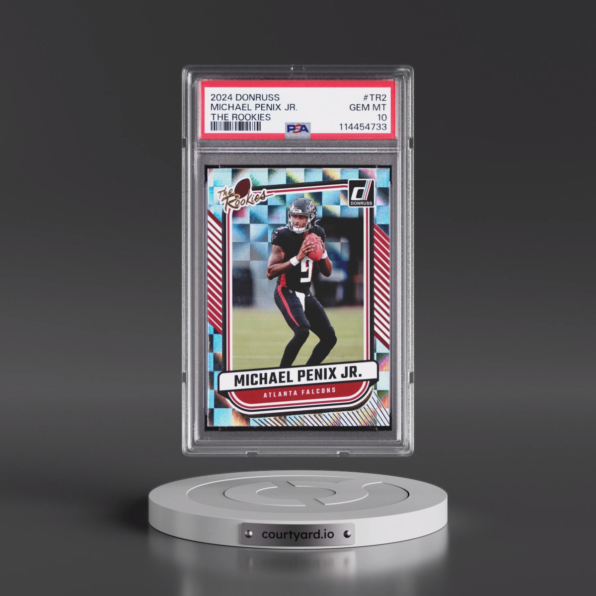 2024 Panini Donruss the Rookies #TR2 Michael Penix Jr. (PSA 10 GEM MINT)