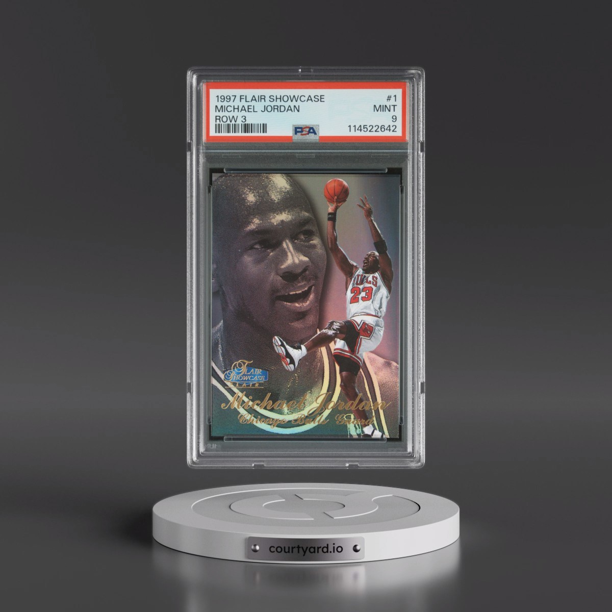 1997 Flair Showcase #1 Michael Jordan - Row 3 (PSA 9 MINT)