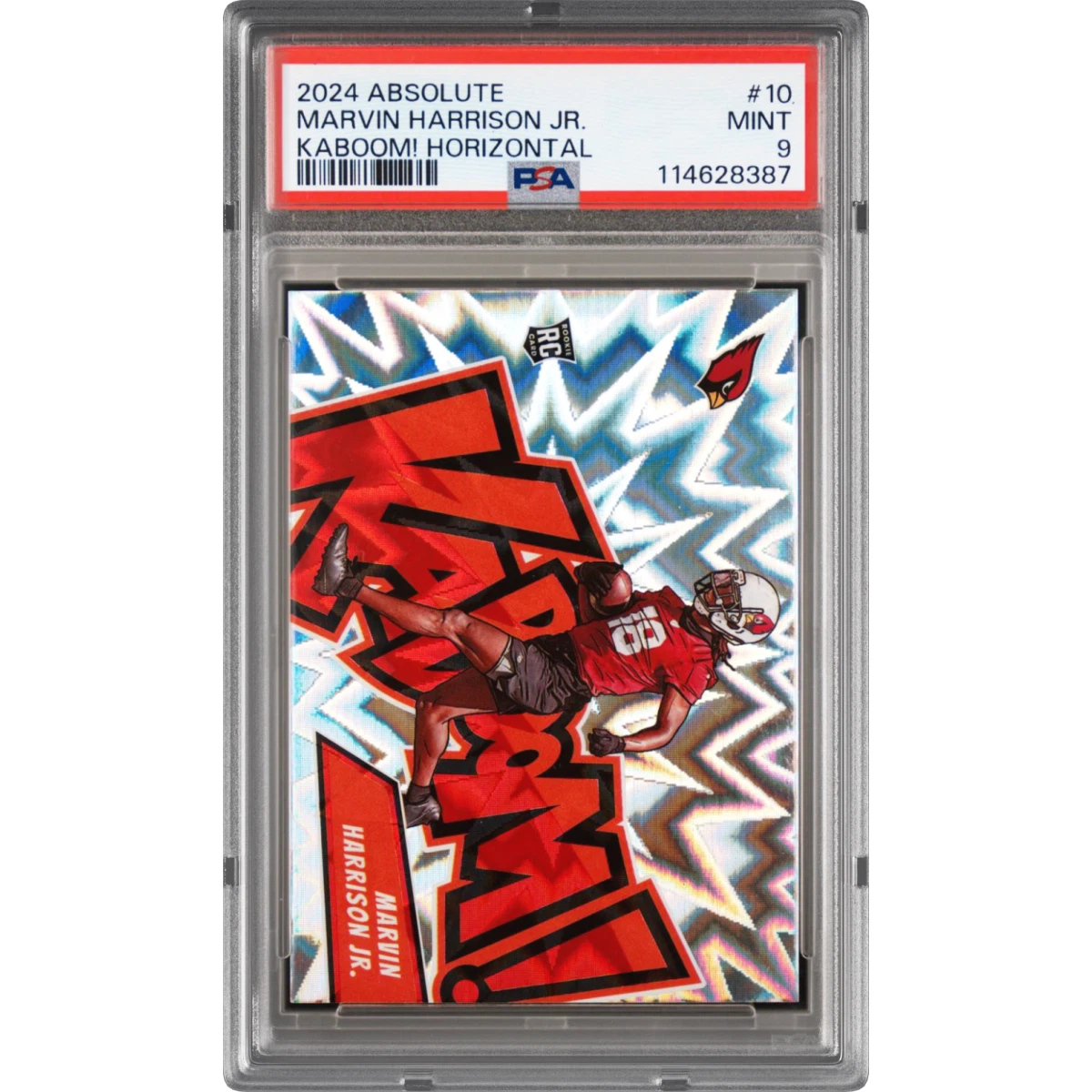 2024 Panini Absolute Kaboom! Horizontal #10 Marvin Harrison Jr. (PSA 9 MINT)