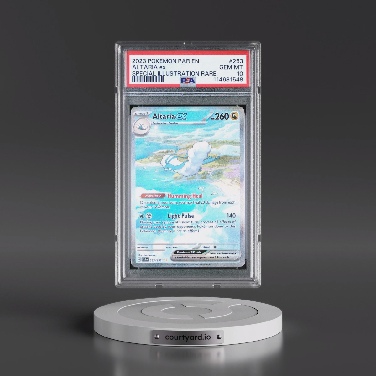 2023 Pokémon Par EN-Paradox Rift #253 Altaria EX - Holo Special Illustration Rare (PSA 10 GEM MINT)