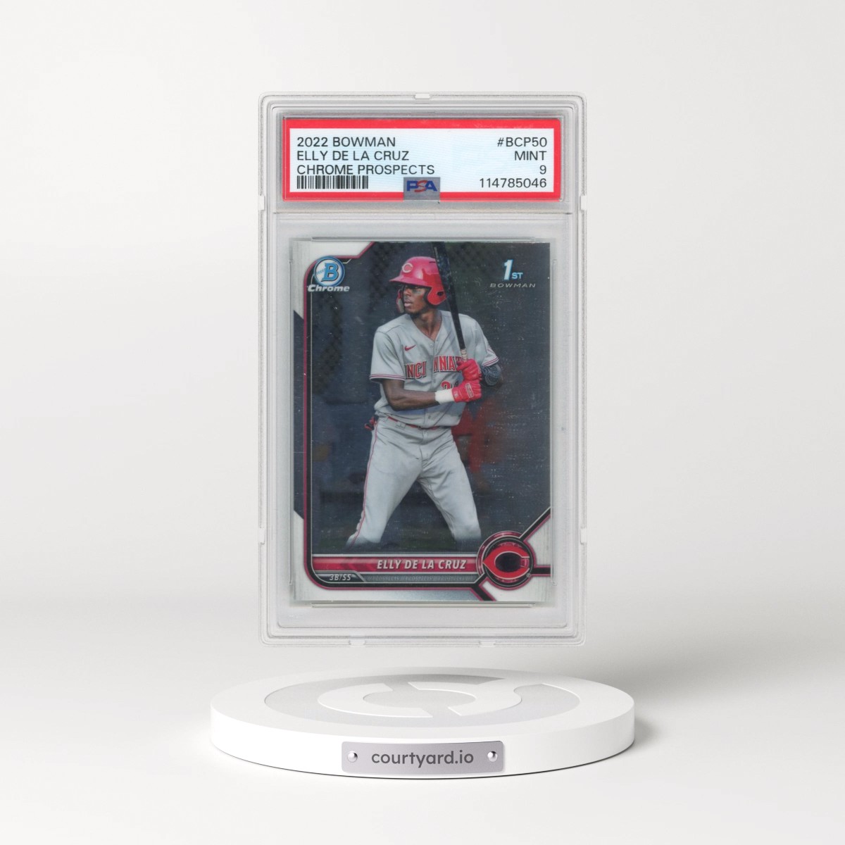 2022 Bowman Chrome Prospects #BCP50 Elly de La Cruz (PSA 9 MINT)