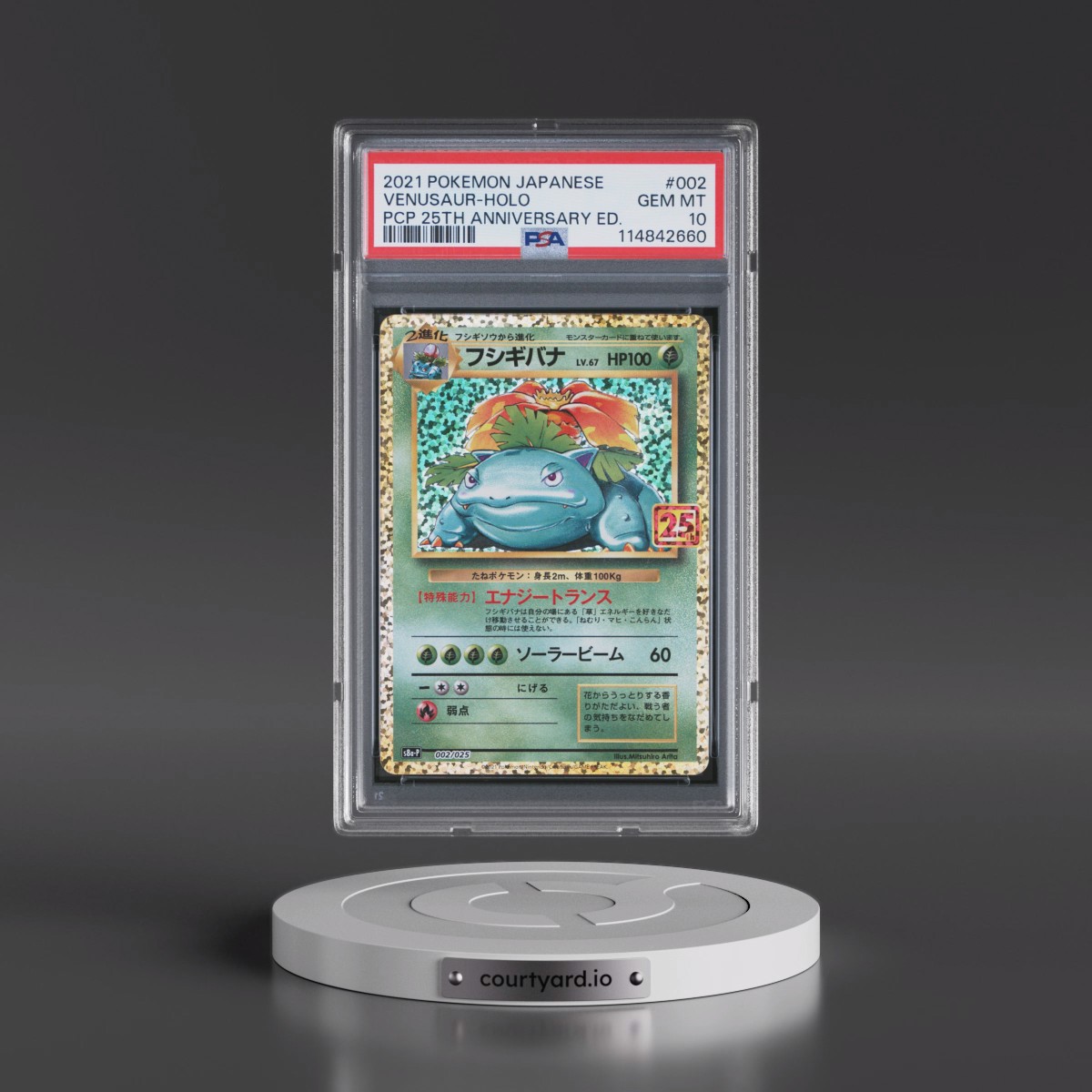 2021 Pokémon Promo Card Pack 25th Anniversary Edition #002 Venusaur - Holo (PSA 10 GEM MINT)