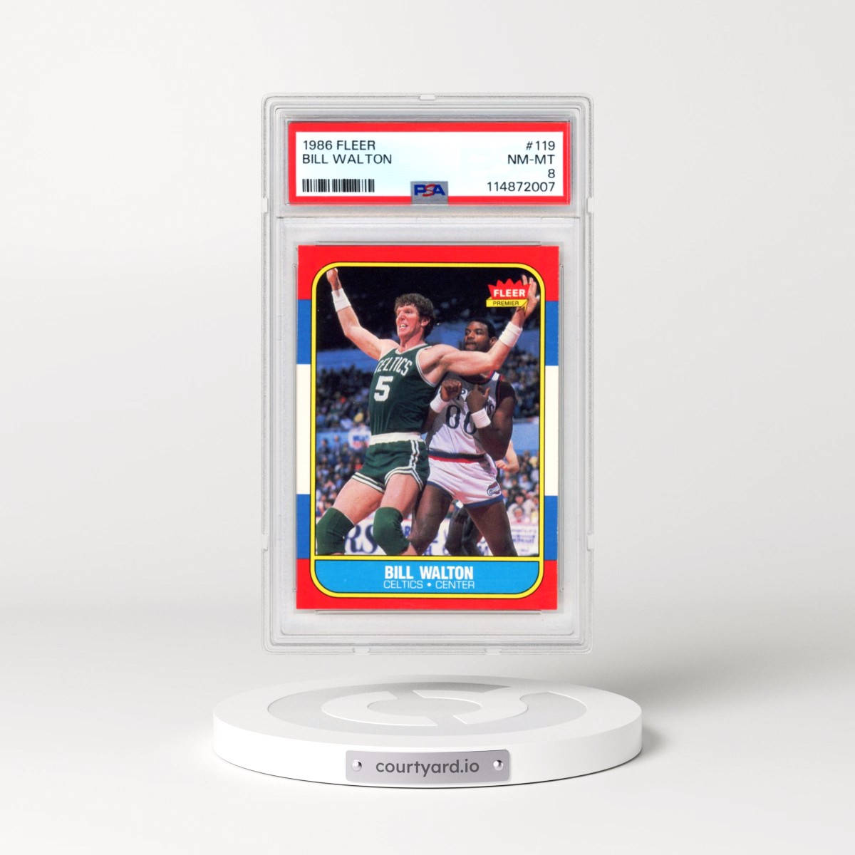1986 Fleer Bill Walton #119 PSA 8
