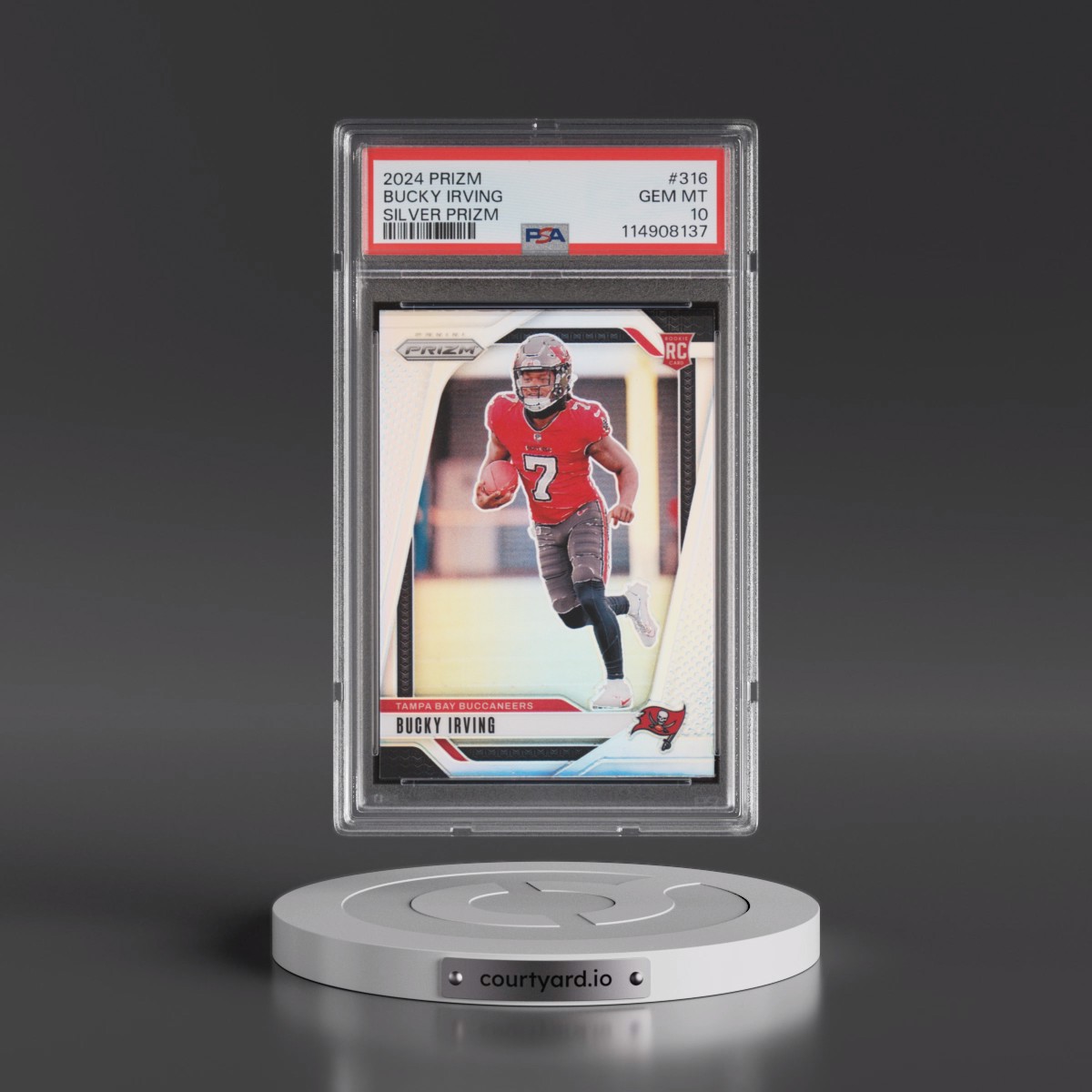 2024 Panini Prizm Bucky Irving - Silver Prizm #316 PSA 10