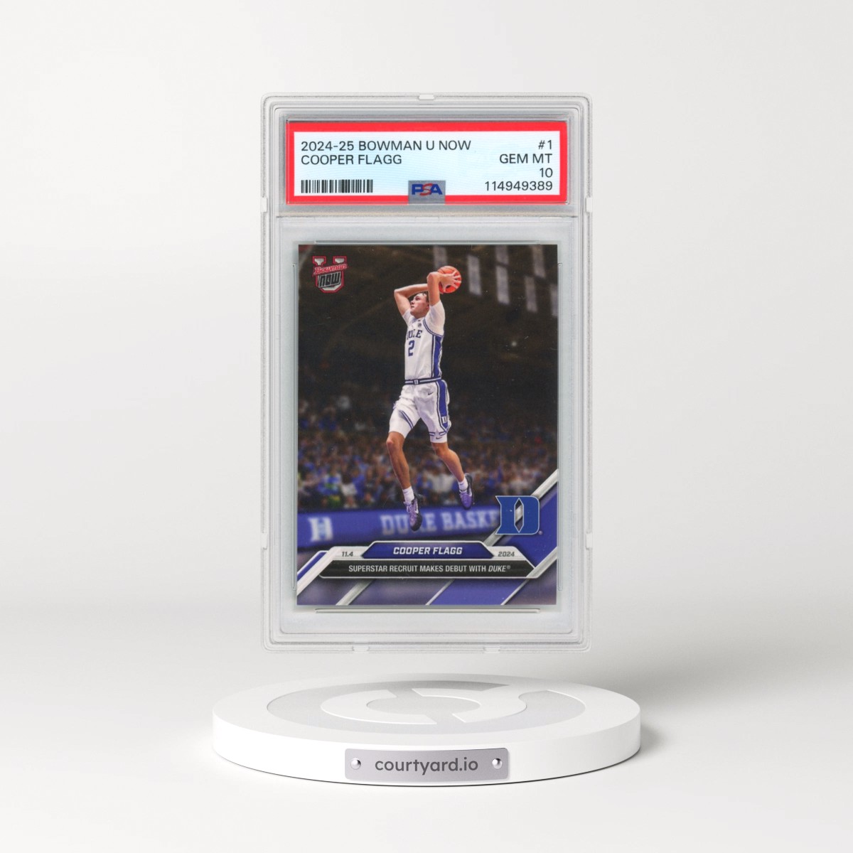 2024 Bowman U Now #1 Cooper Flagg (PSA 10 GEM MINT)