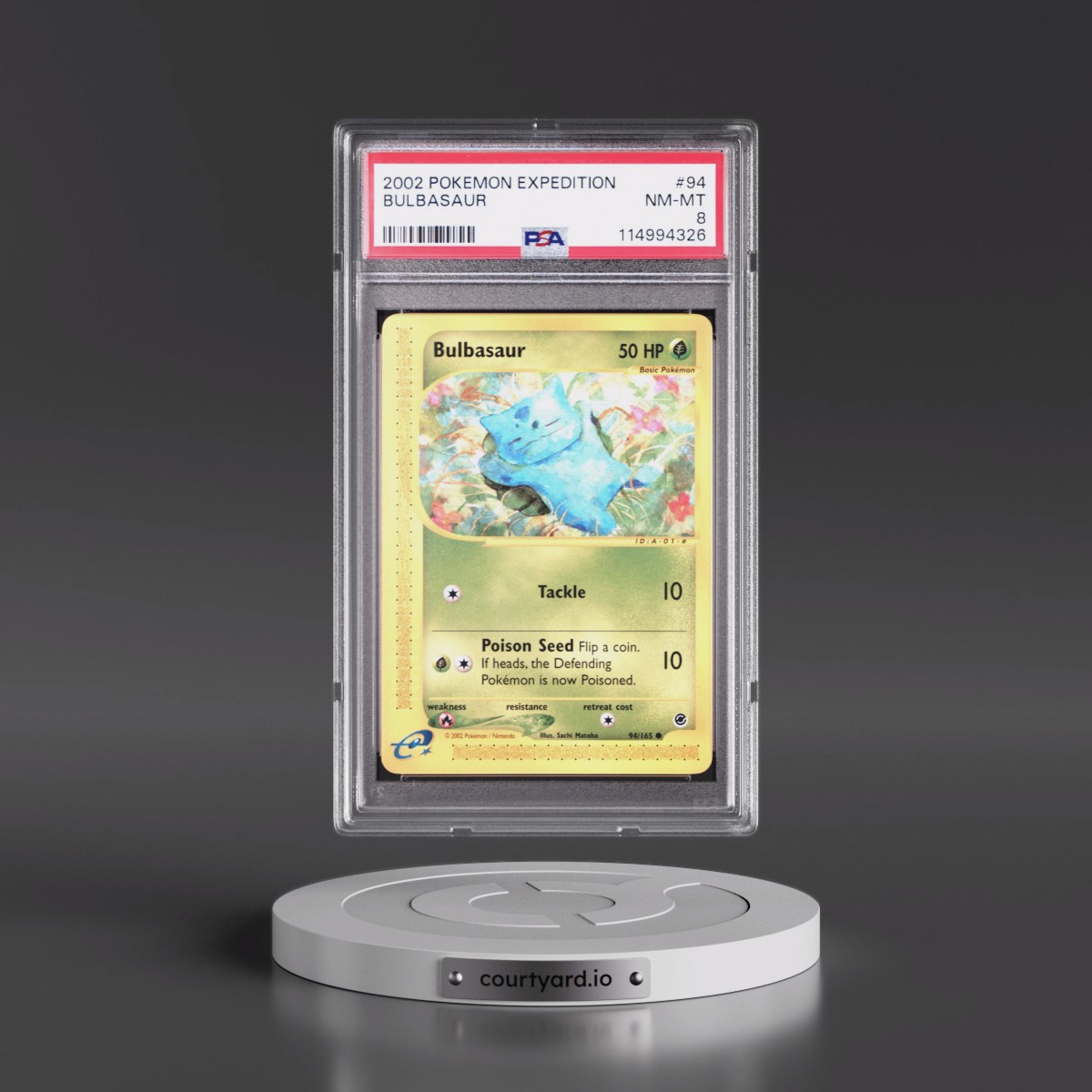 2002 Pokémon Expedition #94 Bulbasaur (PSA 8 NM-MT)