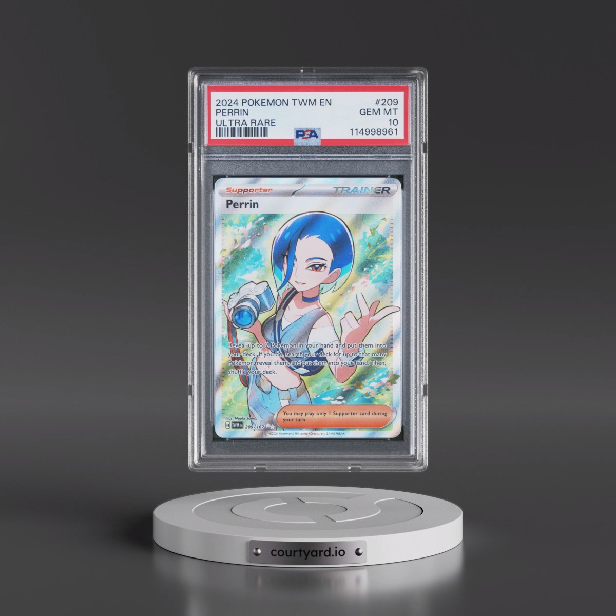 2024 Pokémon Twm EN-Twilight Masquerade #209 Perrin - Ultra Rare (PSA 10 GEM MINT)
