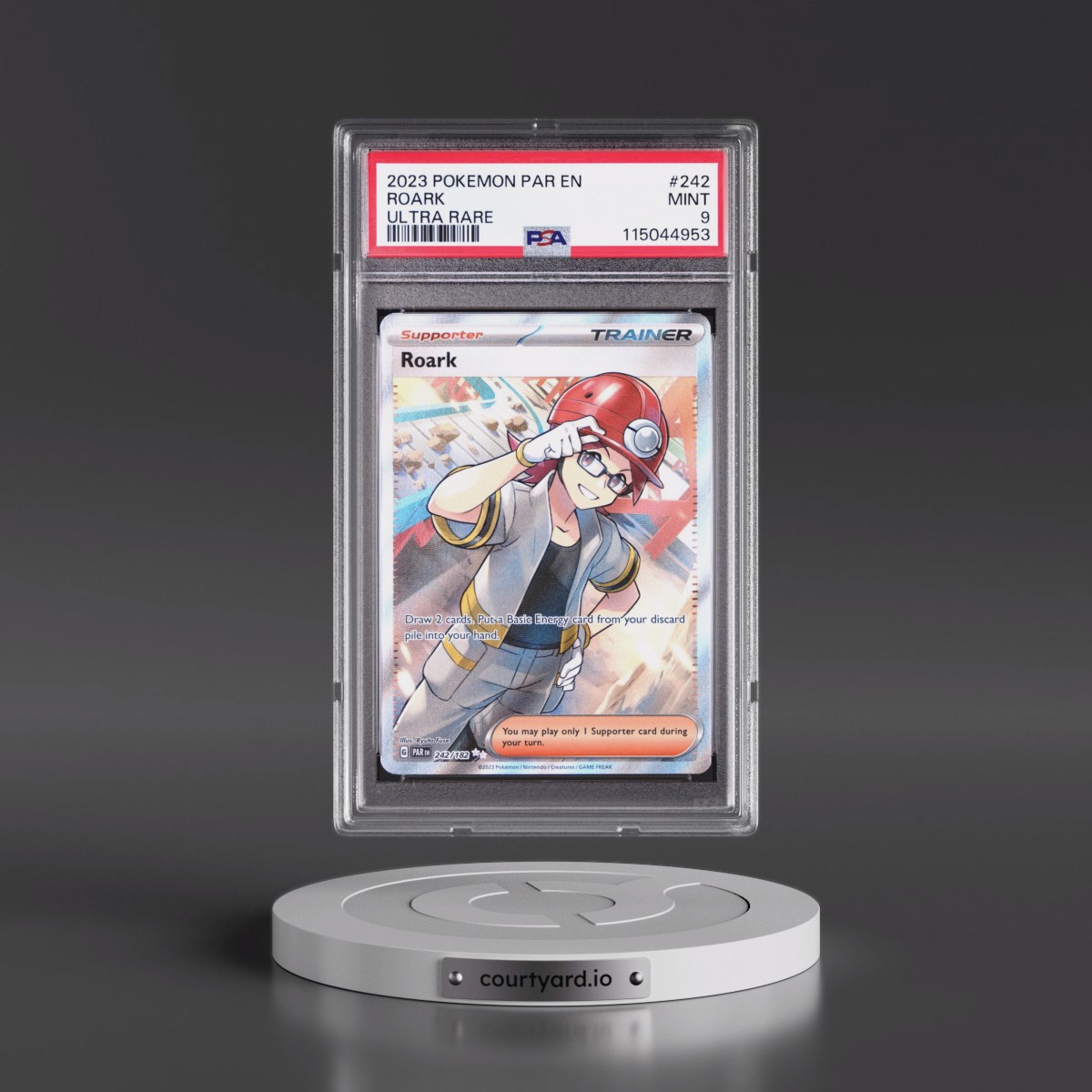 2023 Pokémon Par EN-Paradox Rift #242 Roark - Ultra Rare (PSA 9 MINT)
