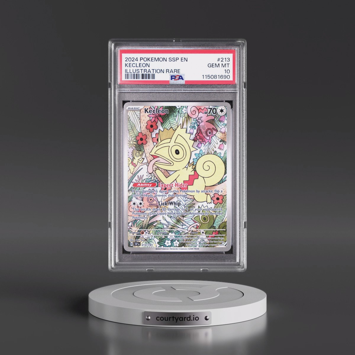 2024 Pokémon Ssp EN-Surging Sparks #213 Kecleon - Illustration Rare (PSA 10 GEM MINT)