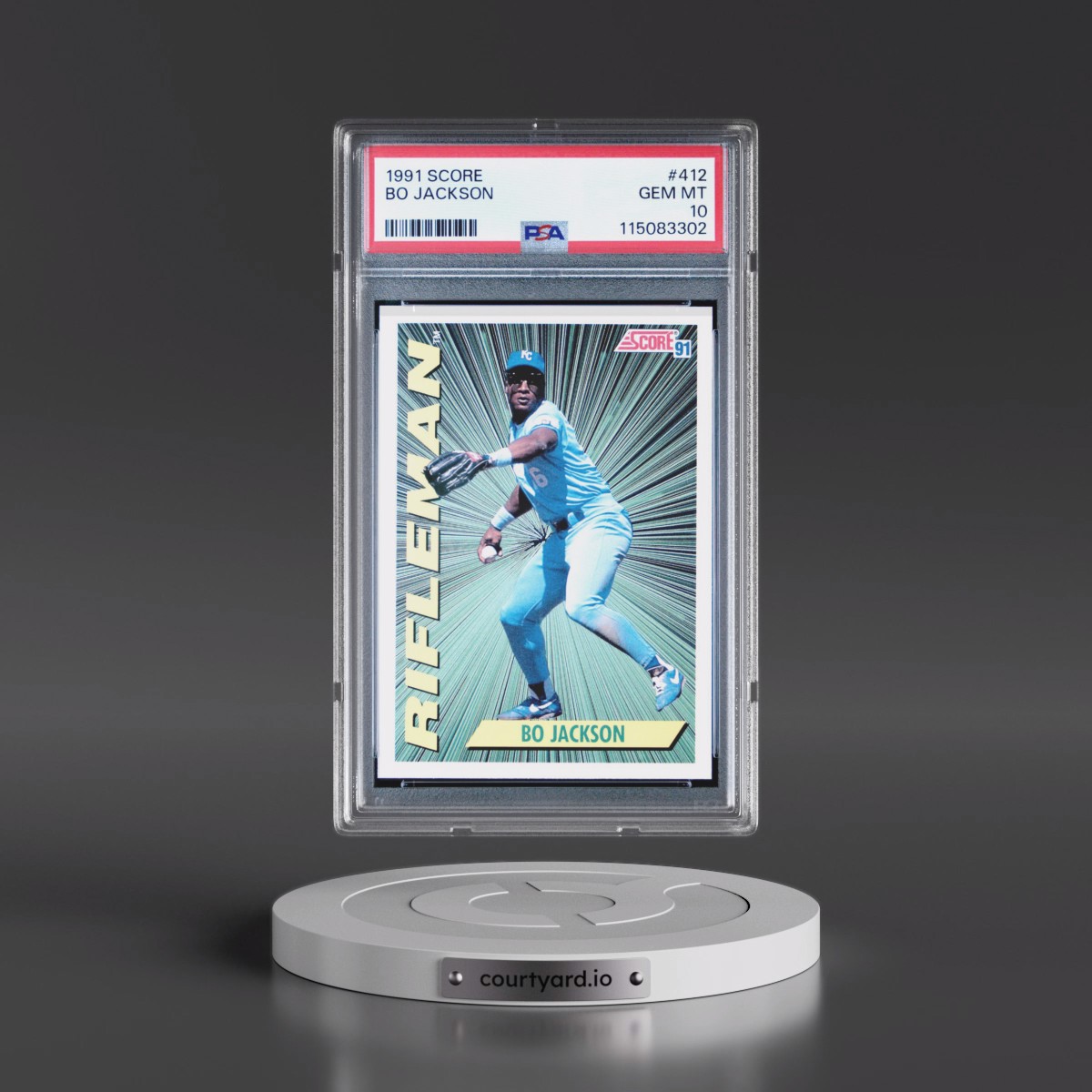 1991 Score #412 Bo Jackson (PSA 10 GEM MINT)