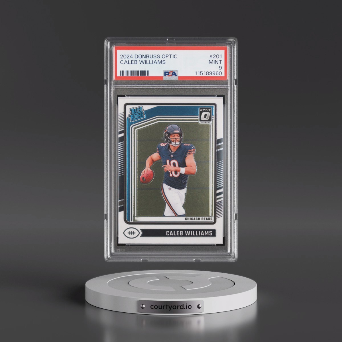 2024 Panini Donruss Optic #201 Caleb Williams (PSA 9 MINT)
