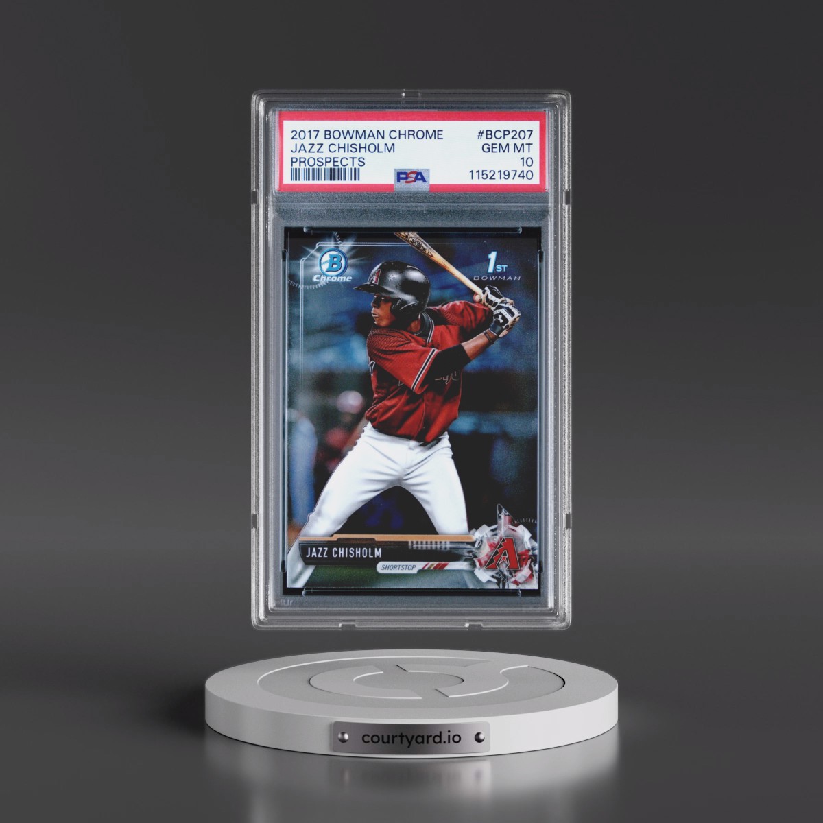 2017 Bowman Chrome Prospects #BCP207 Jazz Chisholm (PSA 10 GEM MINT)