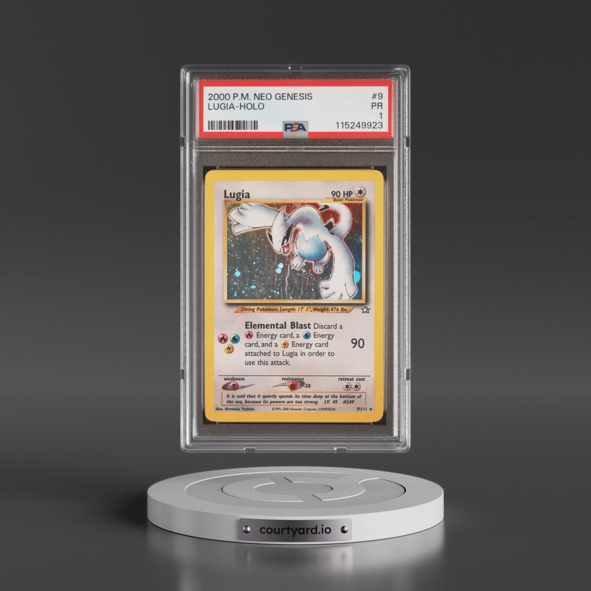 2000 Pokémon Neo Genesis #9 Lugia - Holo (PSA 1 PR)