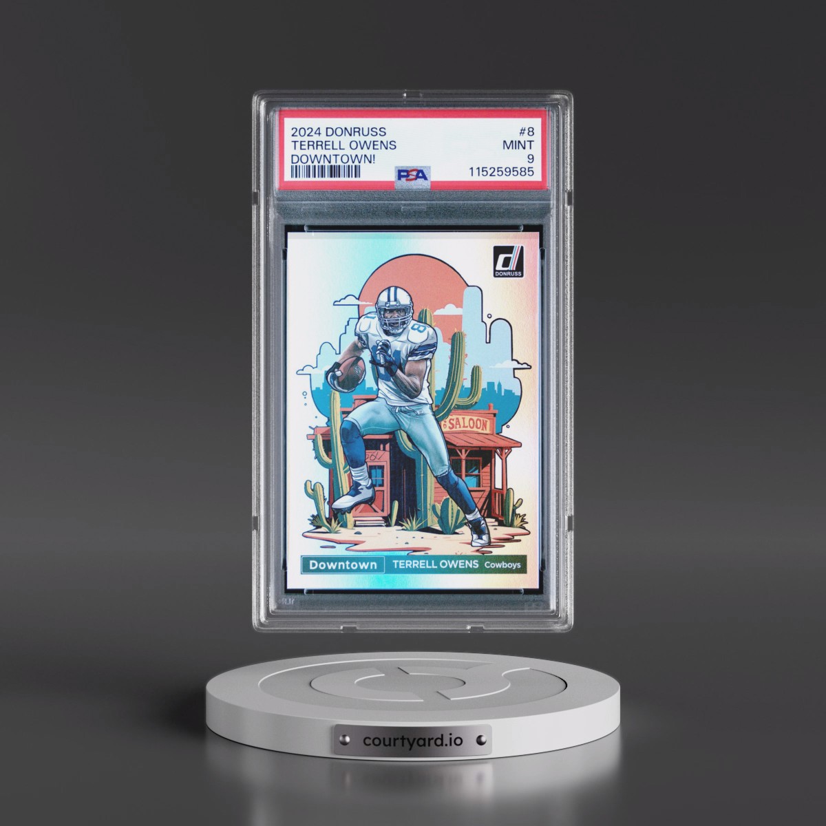 2024 Panini Donruss Downtown! #8 Terrell Owens (PSA 9 MINT)