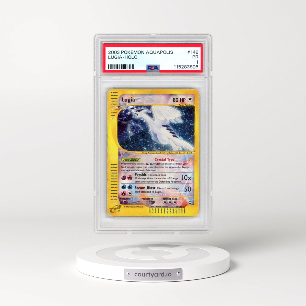 2003 Pokémon Aquapolis #149 Lugia - Holo (PSA 1 PR)