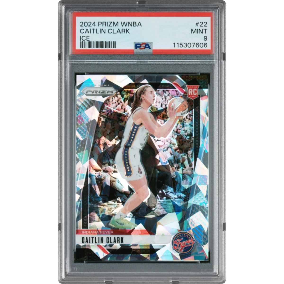 2024 Panini Prizm WNBA #22 Caitlin Clark - Ice (PSA 9 MINT)