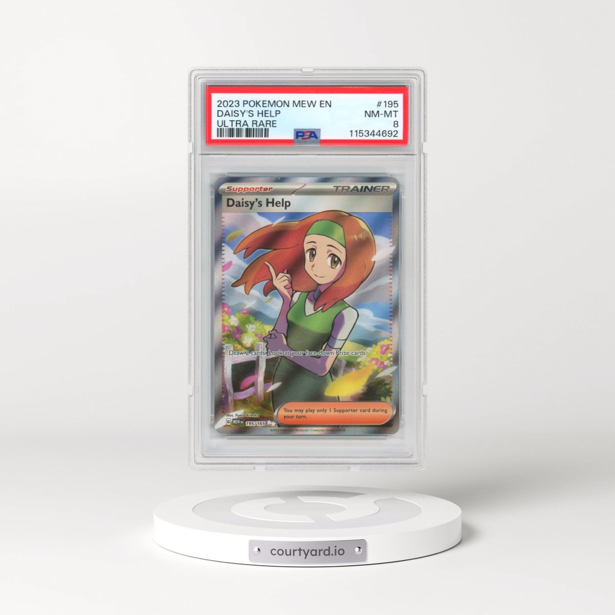 2023 Pokémon Mew EN-151 #195 Daisy's Help - Ultra Rare (PSA 8 NM-MT)