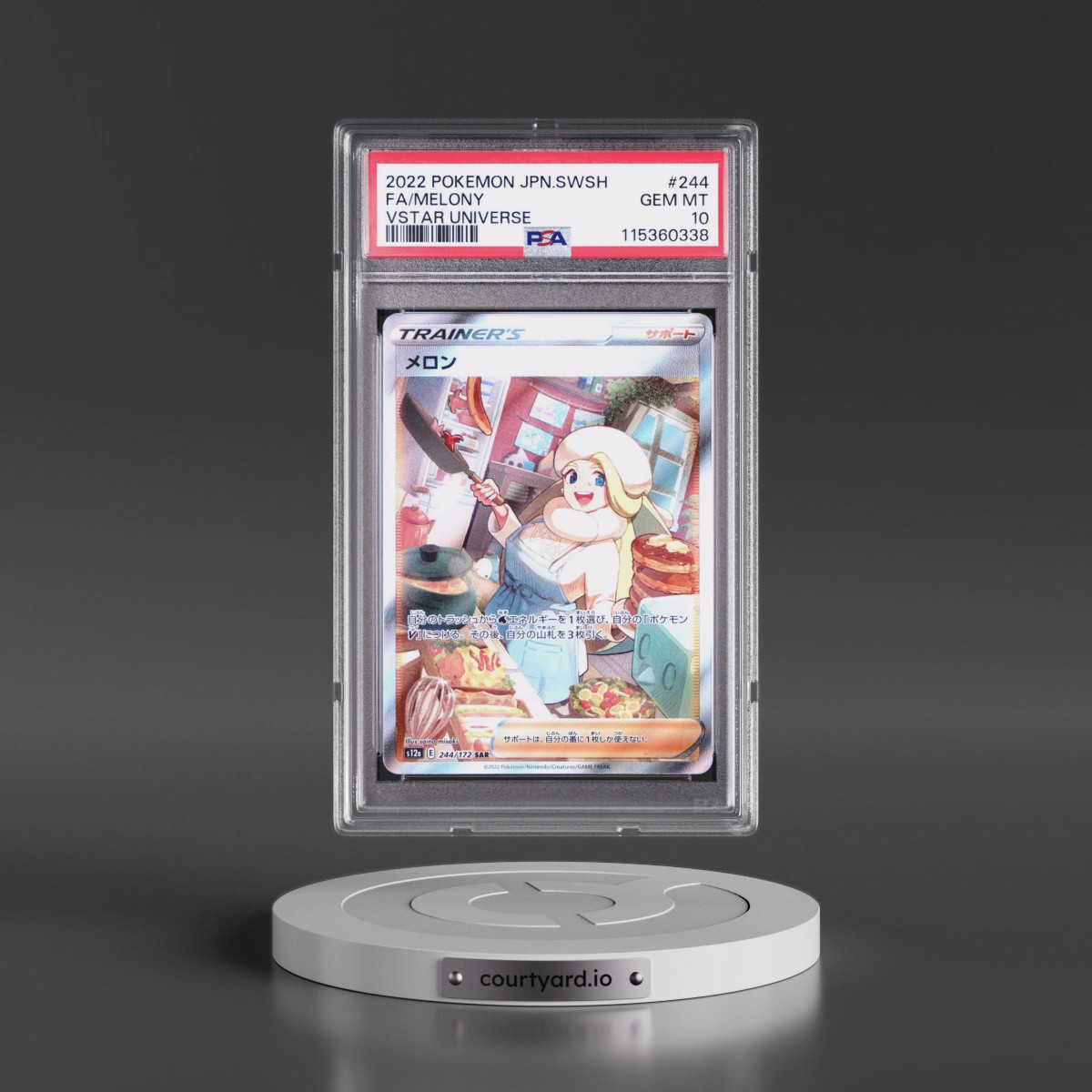 2022 Pokémon Sword & Shield Vstar Universe #244 Melony - Full Art (PSA 10 GEM MINT)