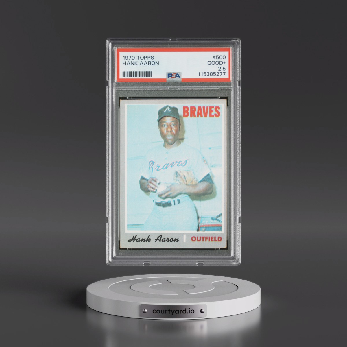 1970 Topps #500 Hank Aaron (PSA 2.5 GOOD+)