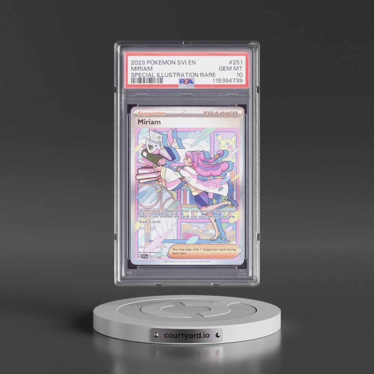 2023 Pokémon Svi EN-Scarlet & Violet #251 Miriam - Special Illustration Rare (PSA 10 GEM MINT)