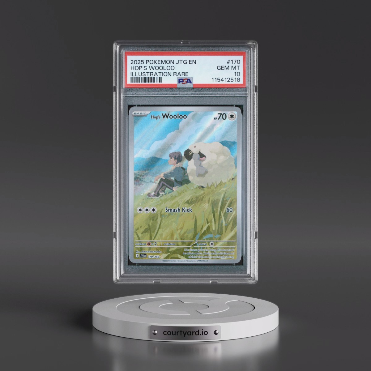 2025 Pokémon Jtg EN-Journey Together #170 Hop's Wooloo - Illustration Rare (PSA 10 GEM MINT)