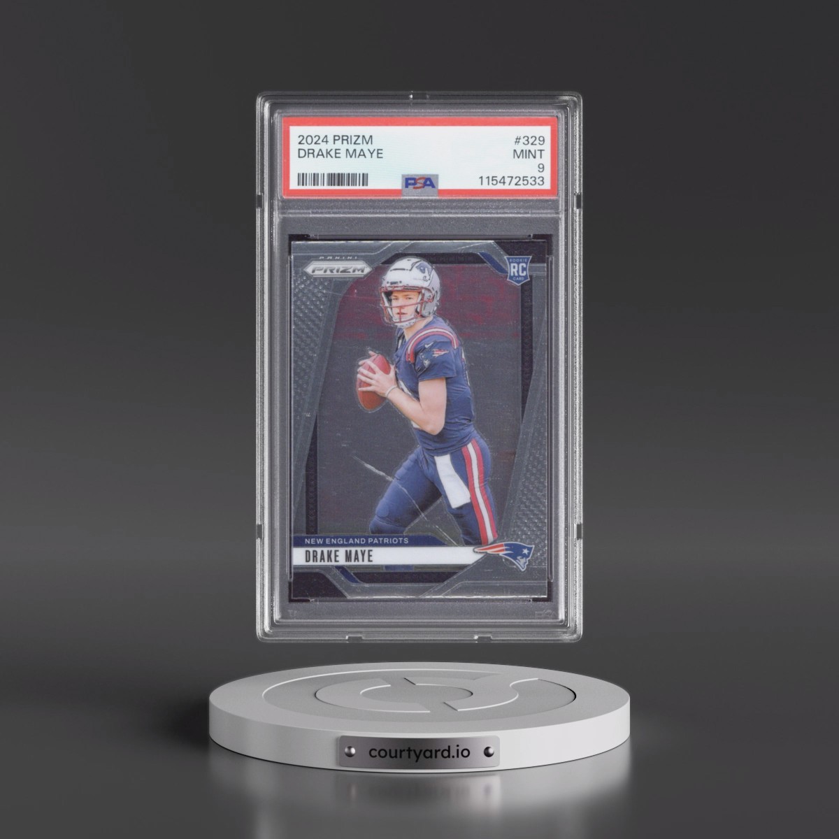 2024 Panini Prizm #329 Drake Maye (PSA 9 MINT)