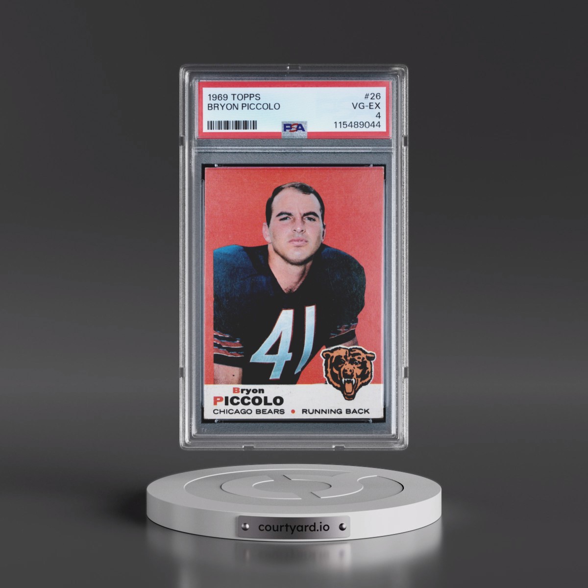 1969 Topps Bryon Piccolo #26 PSA 4