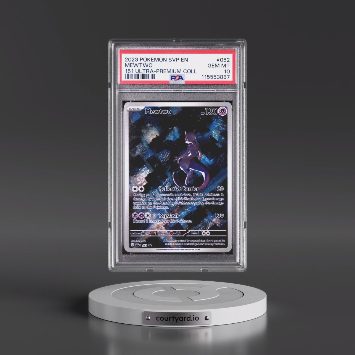 2023 Pokémon Svp EN-SV Black Star Promo Mewtwo - 151 Ultra-Premium Collection #052 PSA 10