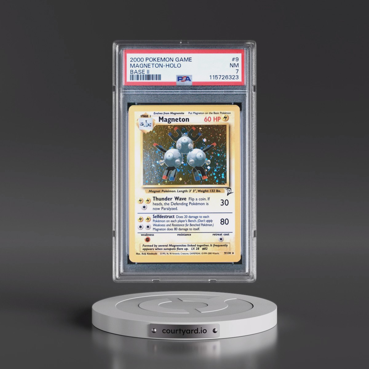 2000 Pokémon Game Base II #9 Magneton - Holo (PSA 7 NM)