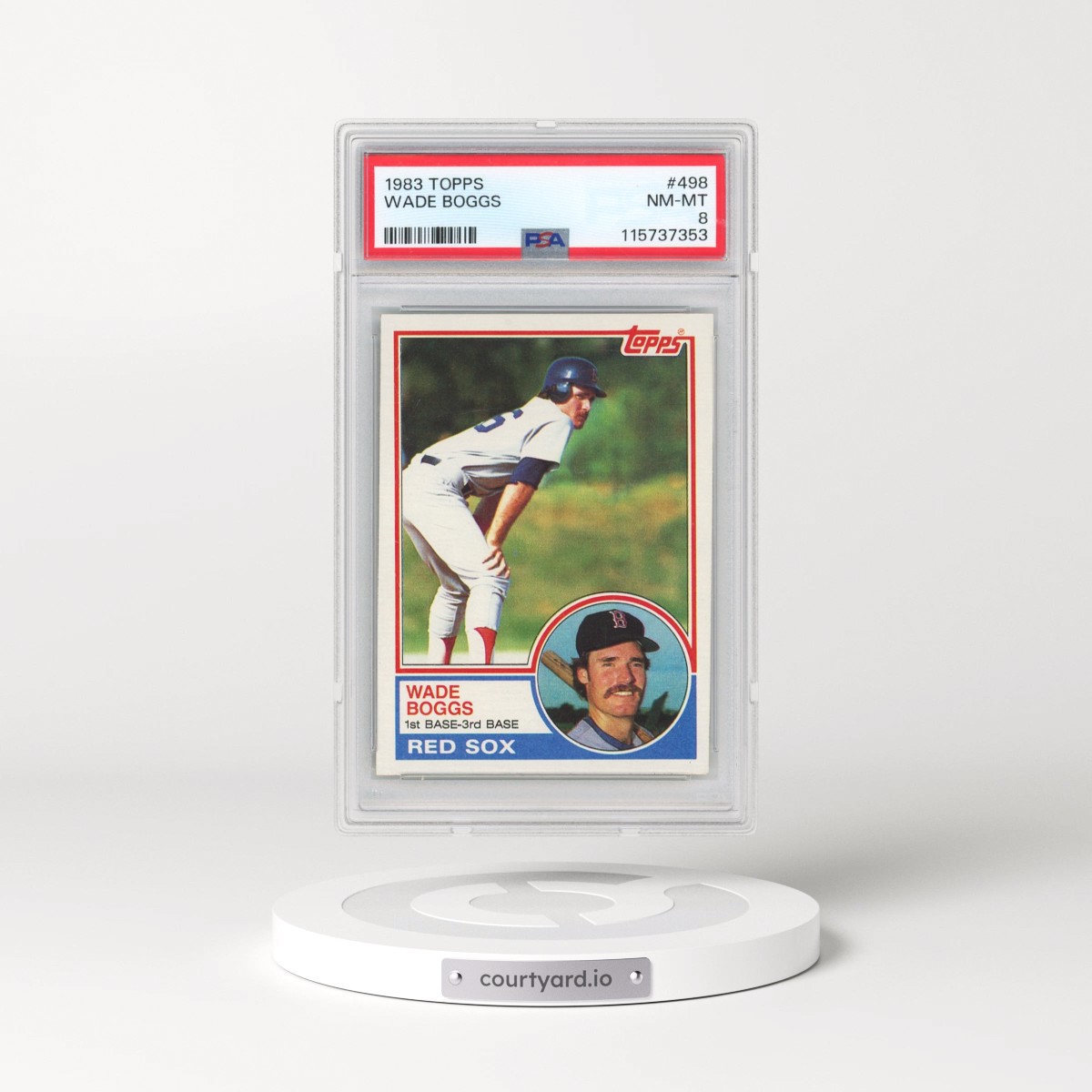 1983 Topps #498 Wade Boggs (PSA 8 NM-MT)