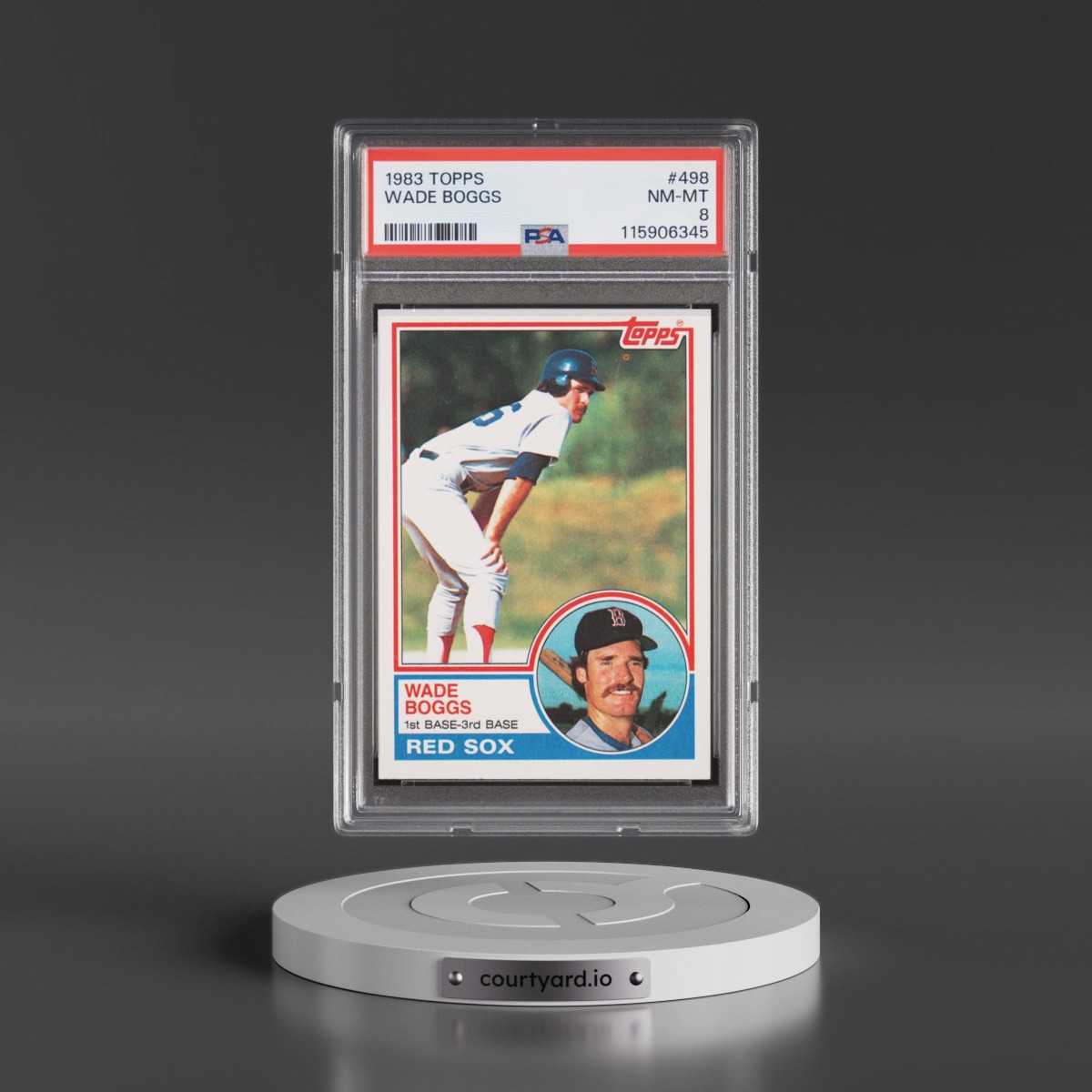 1983 Topps #498 Wade Boggs (PSA 8 NM-MT)
