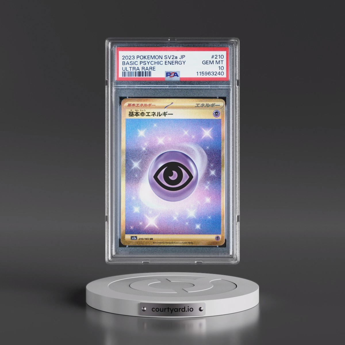 2023 Pokémon Sv2a-Pokemon 151 #210 Basic Psychic Energy - Ultra Rare (PSA 10 GEM MINT)