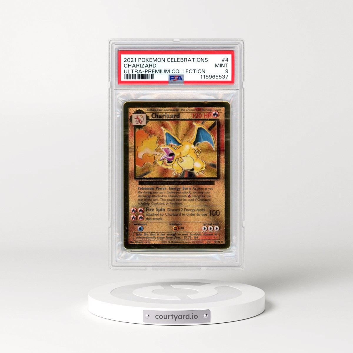 2021 Pokémon Celebrations Ultra-Premium Collection #4 Charizard (PSA 9 MINT)