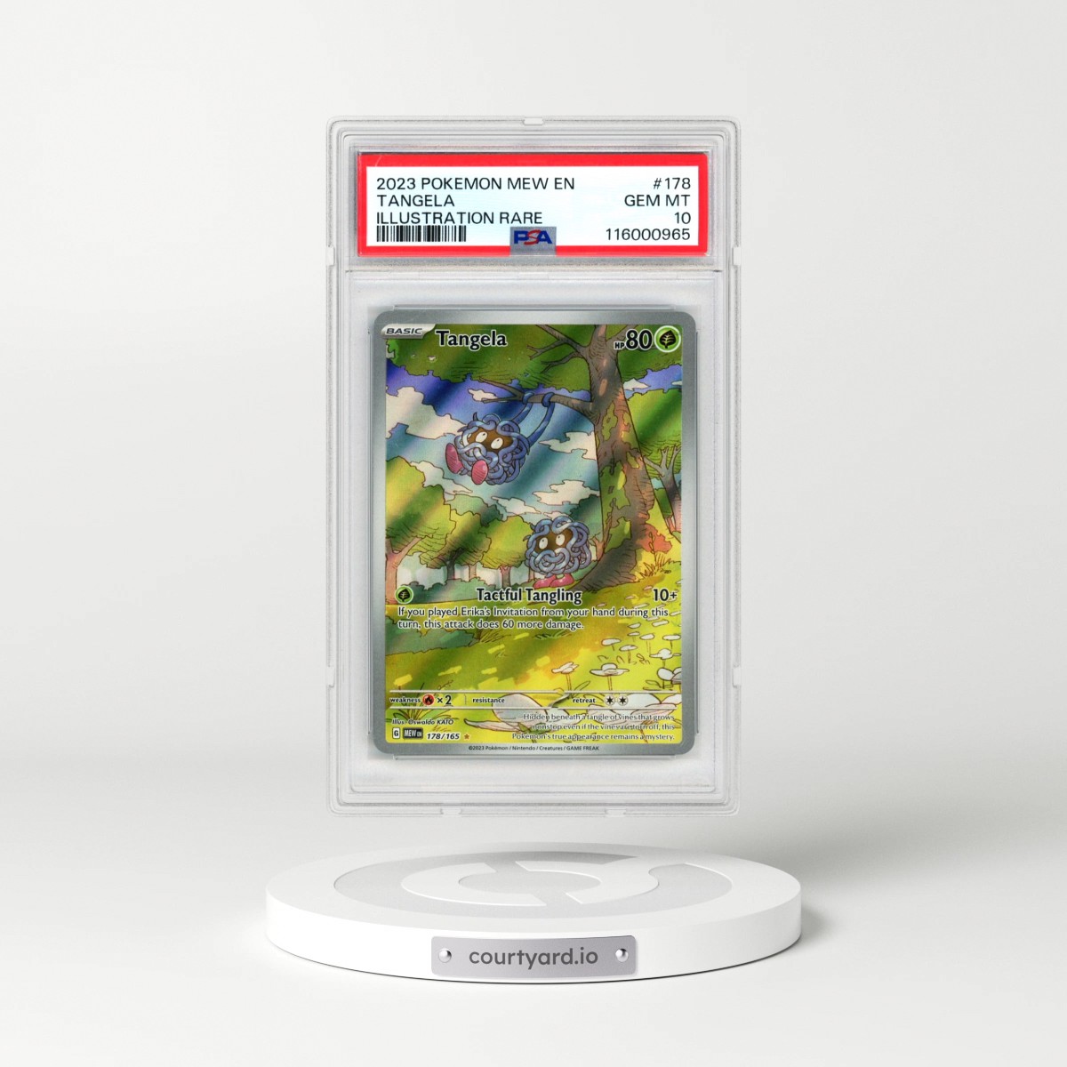 2023 Pokémon Mew EN-151 #178 Tangela - Illustration Rare (PSA 10 GEM MINT)