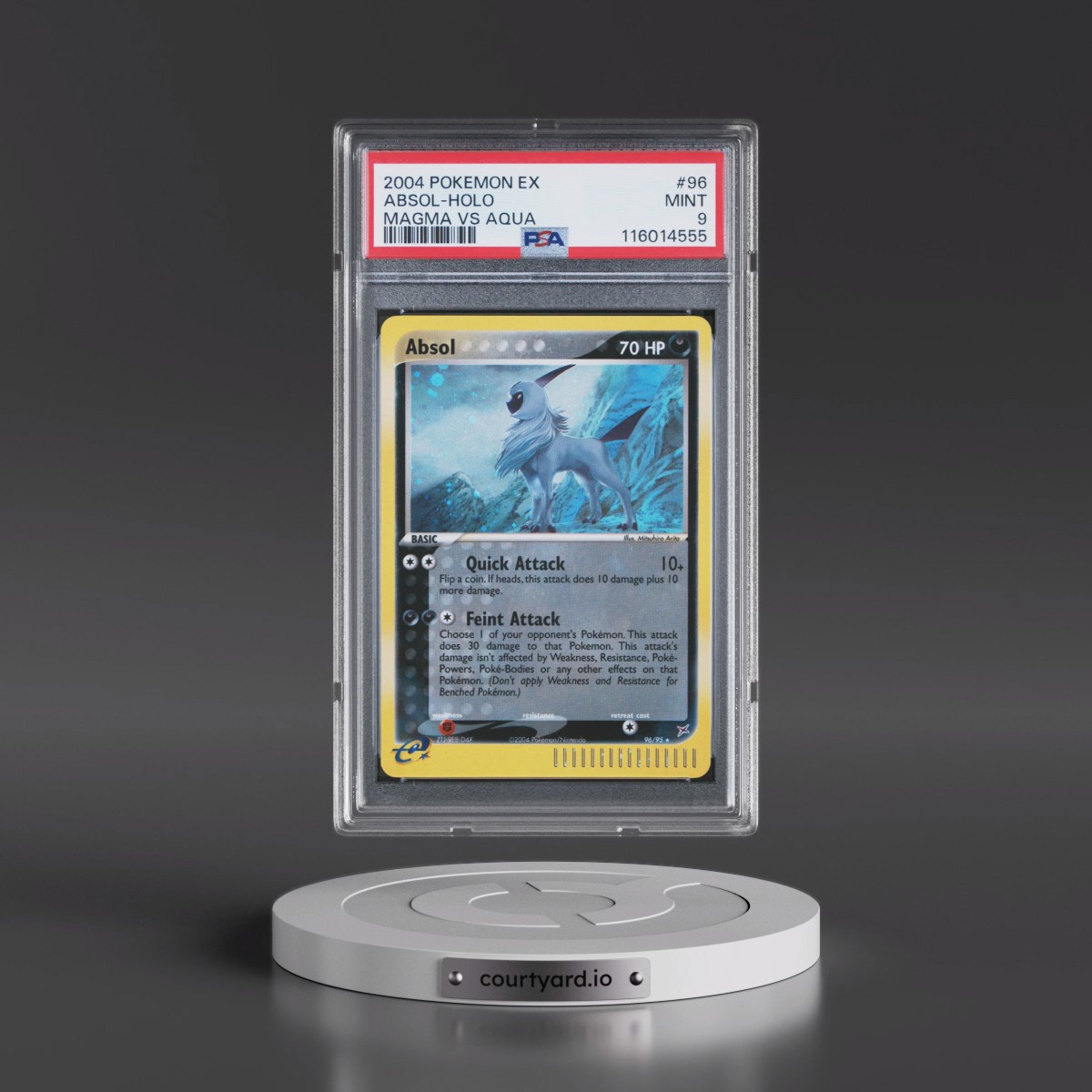 2004 Pokémon EX Team Magma VS Team Aqua #96 Absol - Holo (PSA 9 MINT)