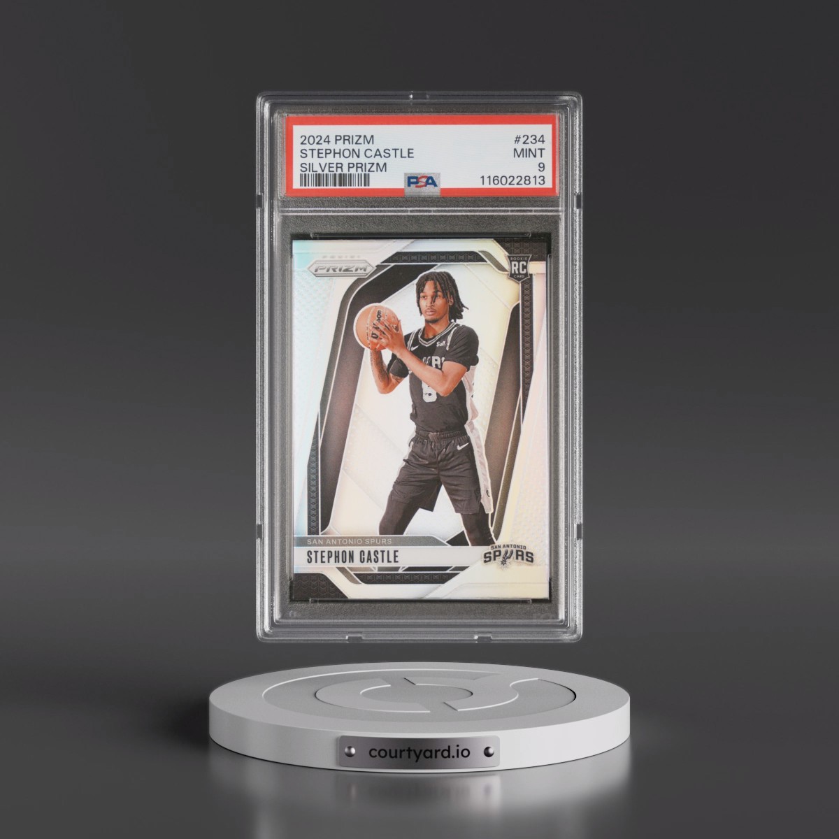 2024 Panini Prizm #234 Stephon Castle - Silver Prizm (PSA 9 MINT)