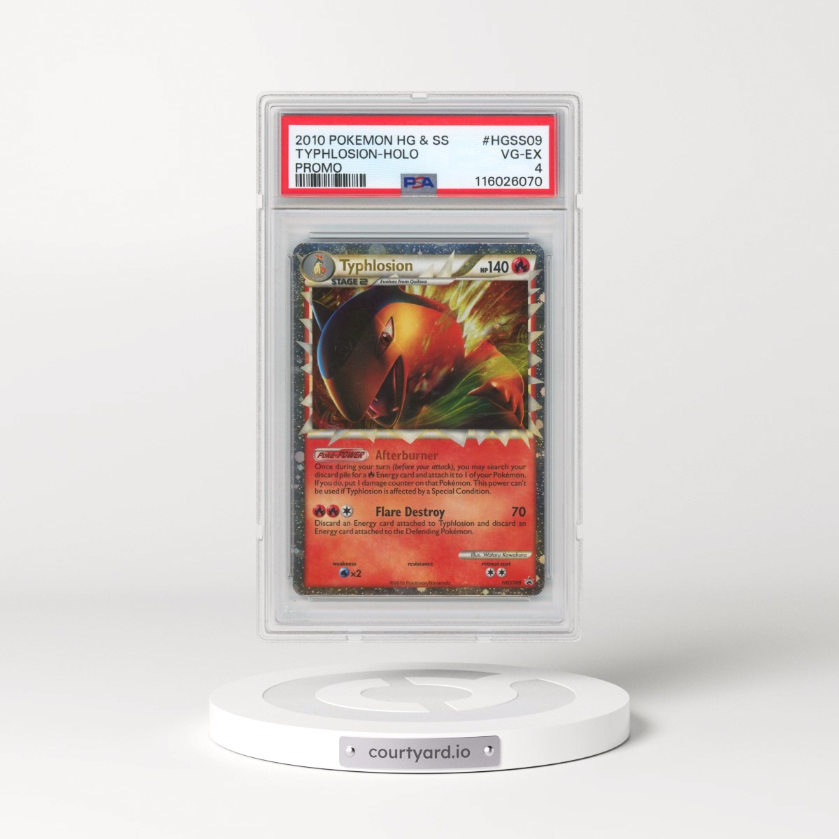 2010 Pokémon Heartgold & Soulsilver Promo #HGSS09 Typhlosion - Holo (PSA 4 VG-EX)