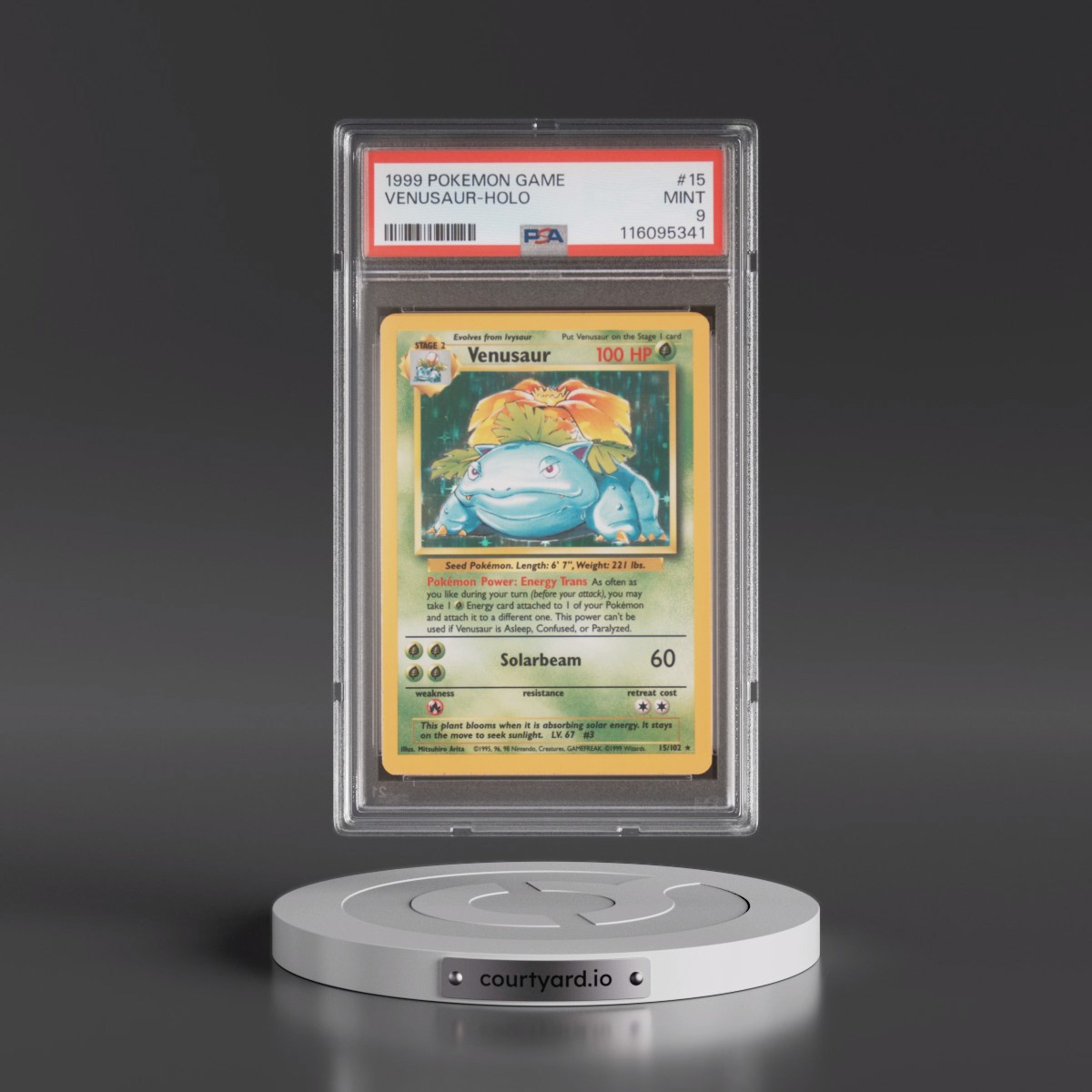 1999 Pokémon Game #15 Venusaur - Holo (PSA 9 MINT)