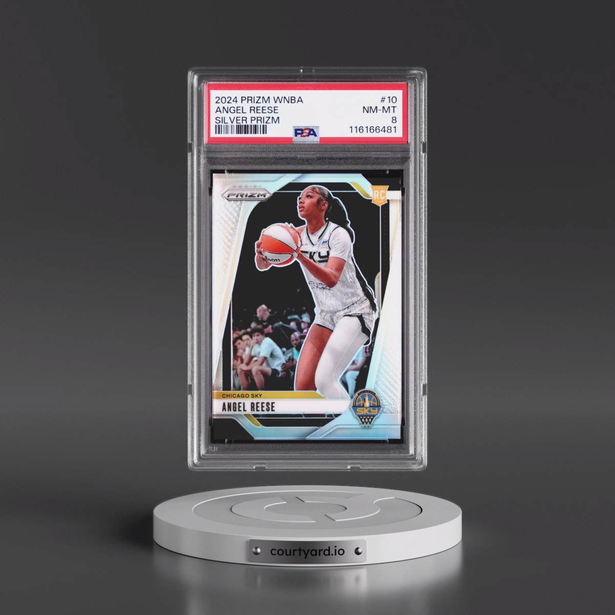 2024 Panini Prizm WNBA Angel Reese - Silver Prizm #10 PSA 8