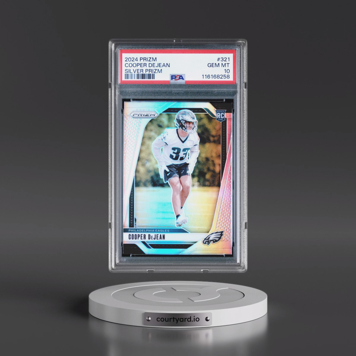 2024 Panini Prizm #321 Cooper Dejean - Silver Prizm (PSA 10 GEM MINT)