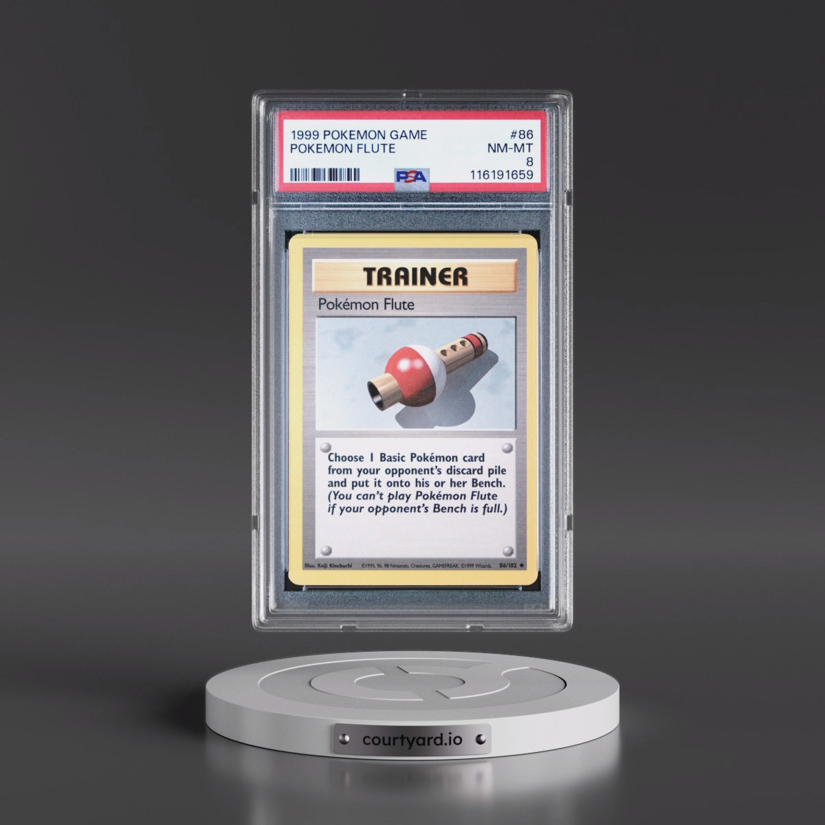 1999 Pokémon Game #86 Pokemon Flute (PSA 8 NM-MT)