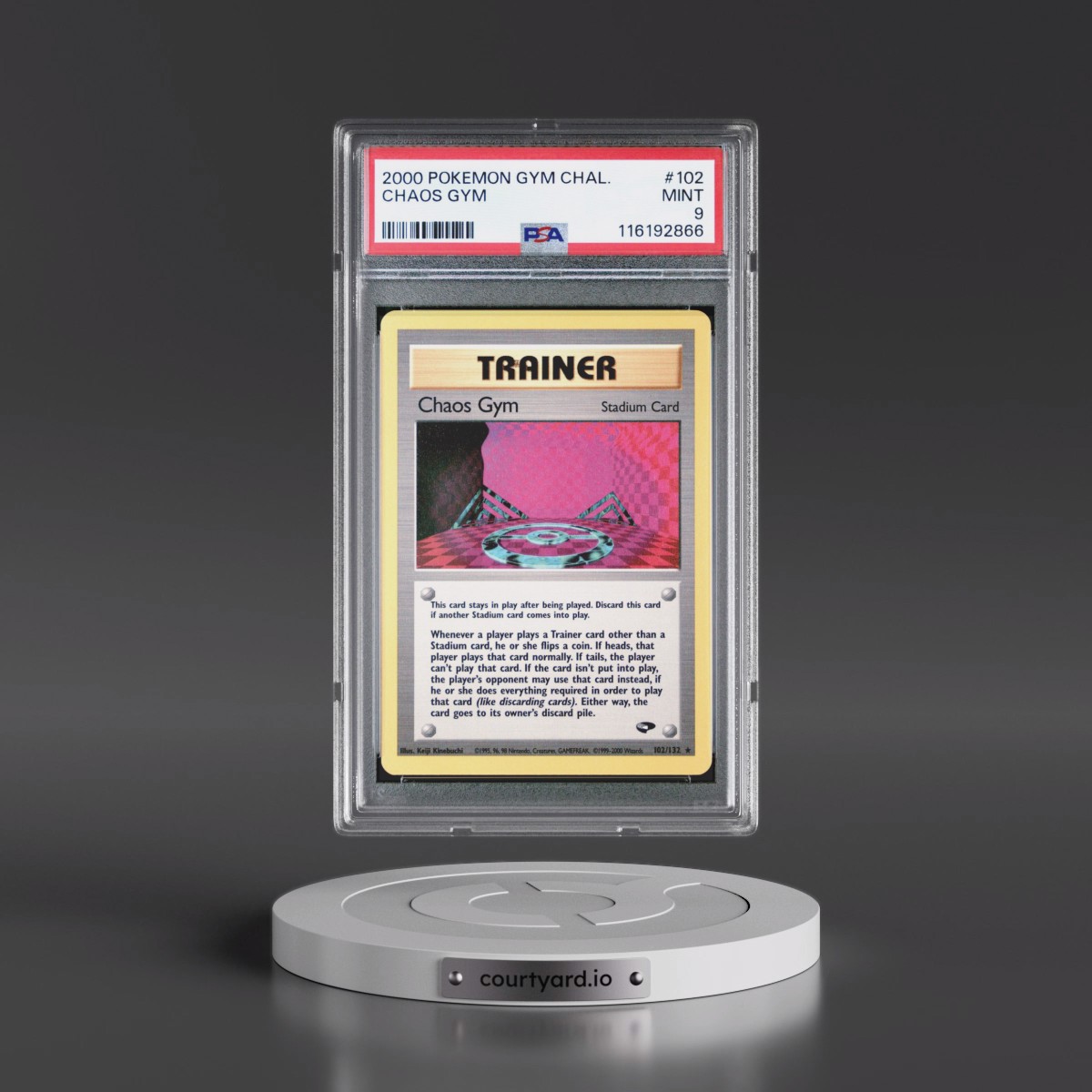 2000 Pokémon Gym Challenge #102 Chaos Gym (PSA 9 MINT)