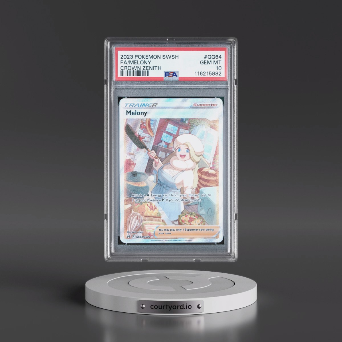 2023 Pokémon Sword and Shield Crown Zenith #GG64 Melony - Full Art (PSA 10 GEM MINT)